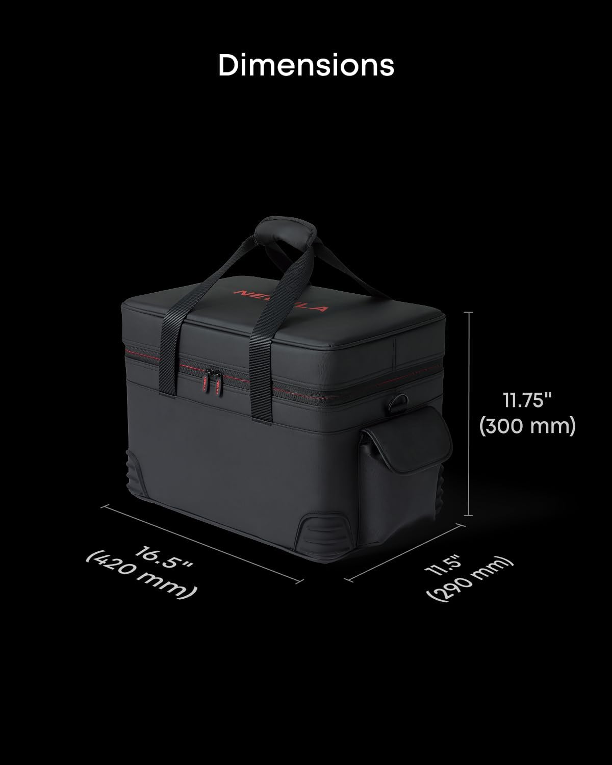 NEBULA X1 Carry Case, Designed X1 Bundle, All-in-One Storage, IPX4 Waterproof, Durable and Drop-Proof, Premium Quality, Hand and Shoulder Straps, Travel-Ready for Portable Outdoor Use