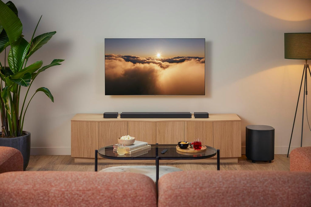 JBL Bar 700MK2-7.1 Channel soundbar System with Detachable Speakers and Dolby Atmos, 780W max Output Power and a 10" Wireless subwoofer, Works with Voice Assistant-Enabled Speakers (Black)