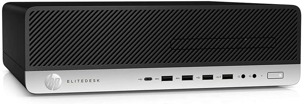 HP Elitedesk 800 G3 SFF PC Desktop Computer, Windows 11 Pro, Core i5-7500 3.4GHz Up to 3.8GHz, 8GB RAM, 256GB SSD, Keyboard, Mouse, USB WiFi+BT (Renewed)