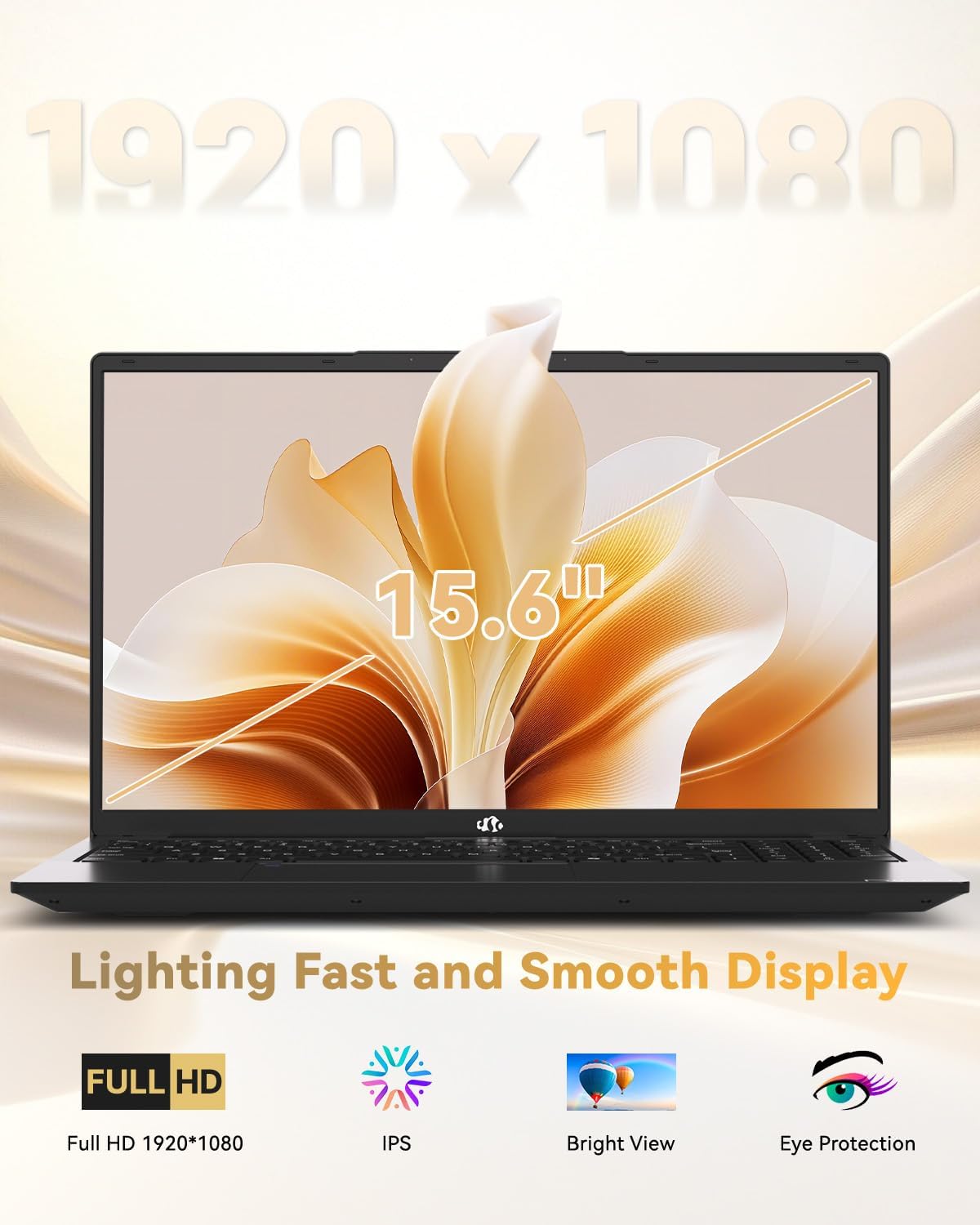 NIMO 15.6" Light-Gaming-Laptop, 8 Cores AMD Ryzen 7 Pro 6850U 32GB RAM 1TB SSD (Beat i7-1360P Up to 4.7GHz) Radeon 680M 100W Fast PD FHD Backlit Keyboard for Content Creators & Student 2-Yr Warranty