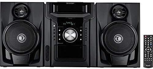 Sharp CD-BH950 Sharp 240W 5-Disc Mini Shelf Speaker System with Cassette and Bluetooth