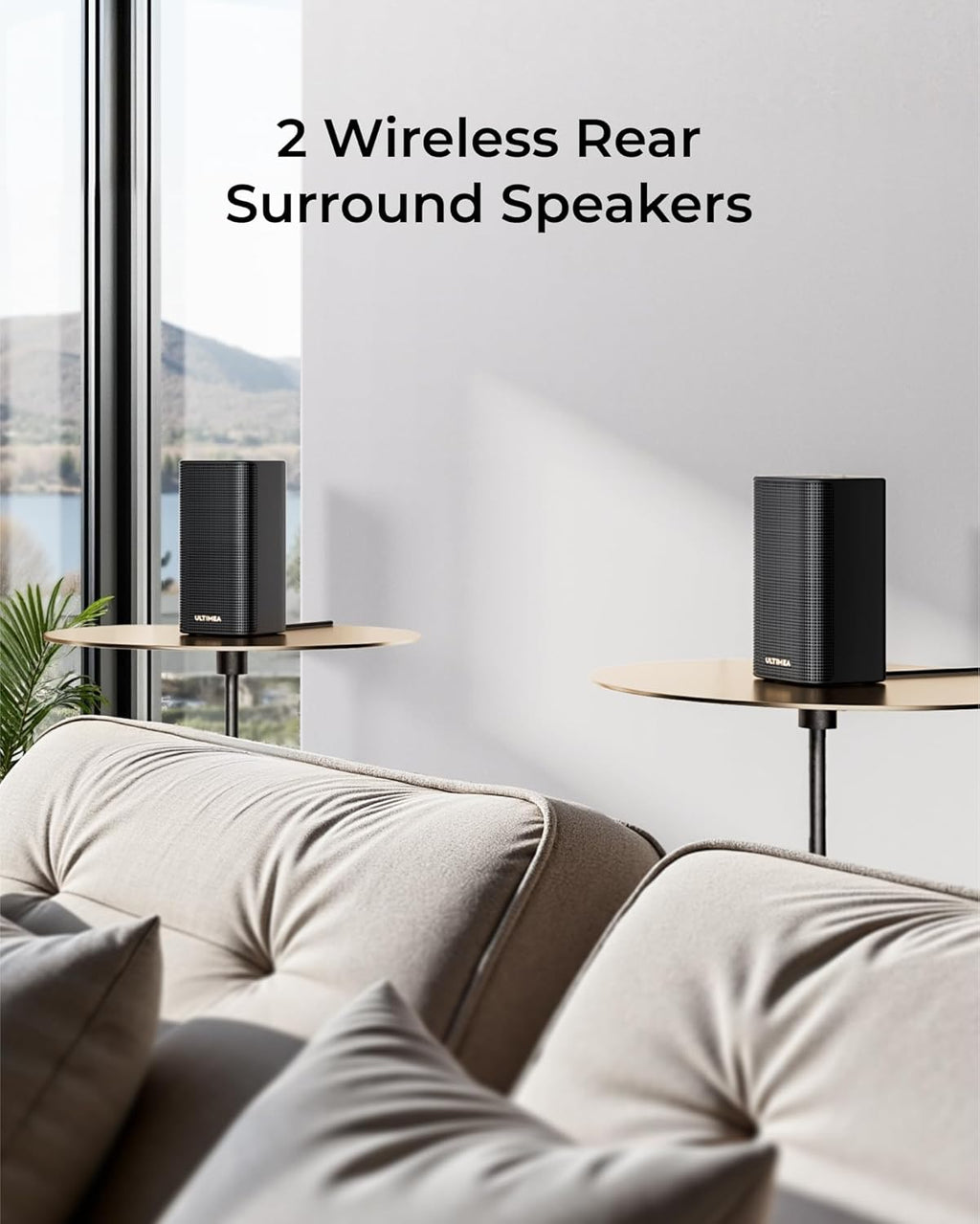 ULTIMEA Skywave X40 5.1.2ch Sound Bar for Smart TV w/Dolby Atmos, Wireless Surround Sound System for TV, 530W Soundbar with Wireless Subwoofer, GaN Amplifier, 4K HDR Pass-Through, HDMI eARC