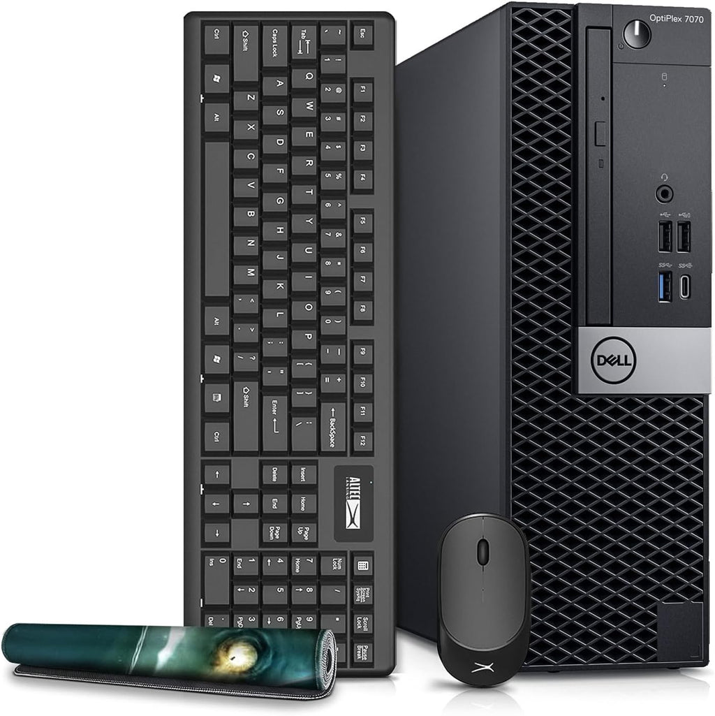 Dell OptiPlex 7070 Desktop Computers Windows 11, 9th Gen Intel 6 Core i5-9500, 32GB DDR4 Ram 512GB SSD, Wireless Built-in WiFi 6e AX210, Bluetooth 5.2 (Renewed)