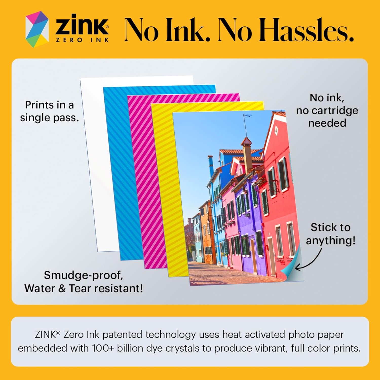 Kodak Step Wireless Photo Printer 2x3 inches Zink Paper Technology & Kodak App for iOS & Android (Blue) Scrapbook Bundle