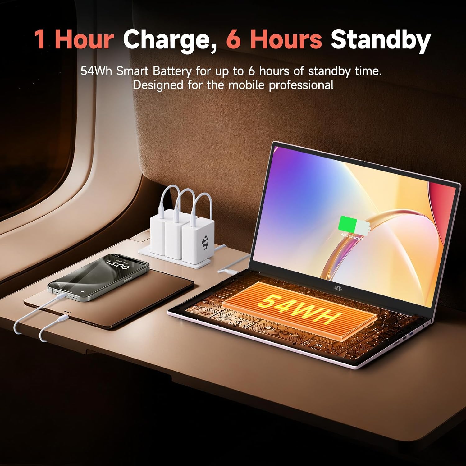 NIMO Gaming Laptop, AMD Ryzen 7 7735HS (8-Core Beats i7-12650H), 16GB DDR5 1TB SSD, 100W PD, Radeon 680M 15.6" FHD Backlit KB Fingerprint Computer for Business Gaming College School