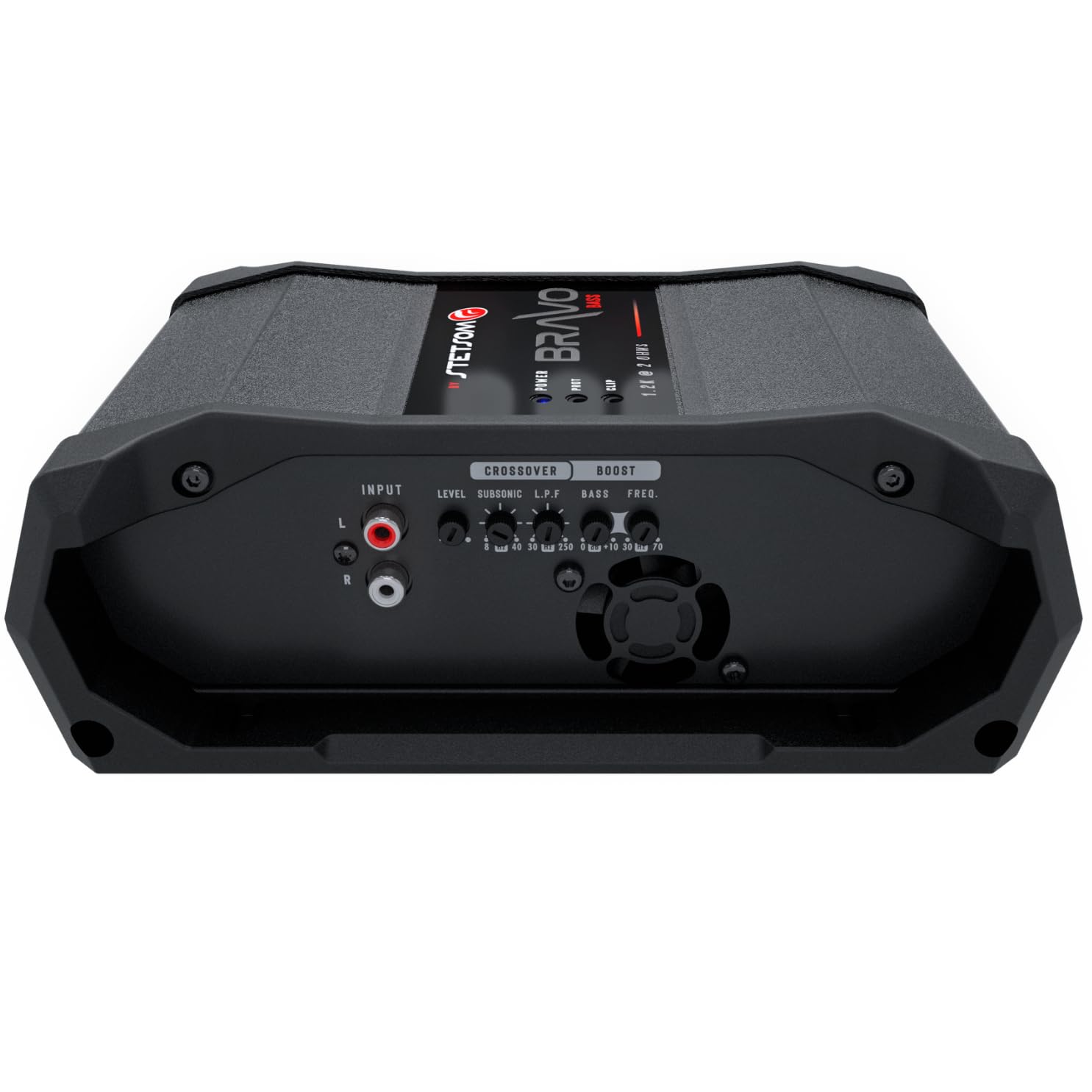 Stetsom Bravo BASS 1200 2 Ohm - Mono Car Amplifier, 1200.1 1.2K Watts RMS, 2Ω Stable Car Audio, Monoblock, HD Sound Quality, Crossover & Bass Boost, Car Stereo Speaker Subwoofer MD, Smart Coolers…