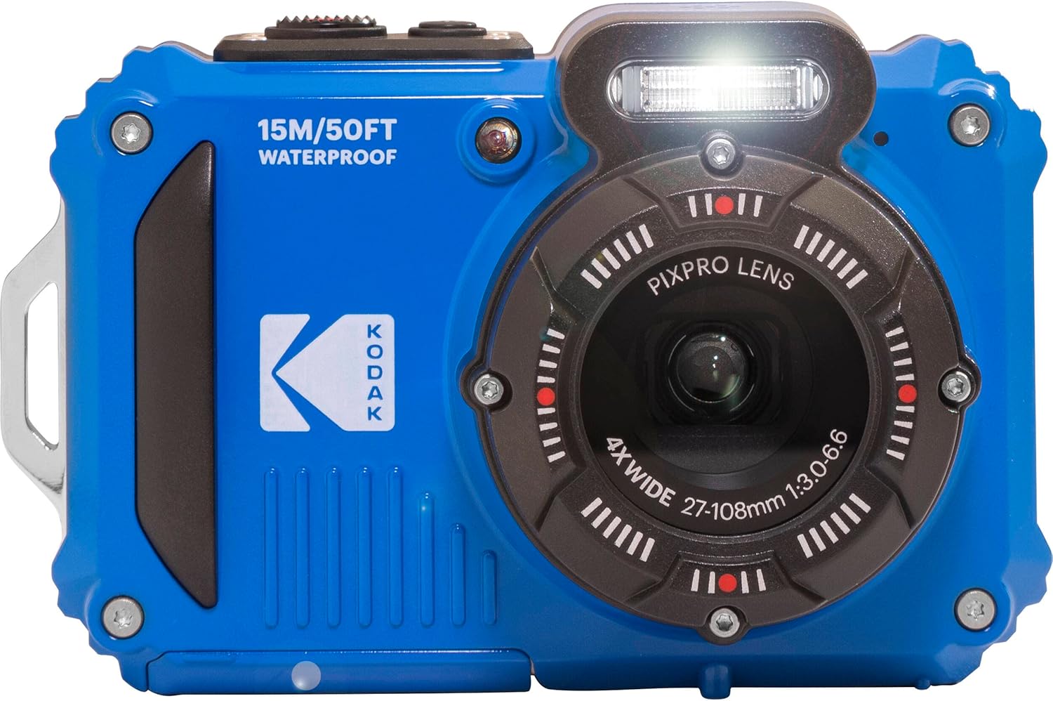 Kodak PIXPRO WPZ2 Digital Camera + Black Point & Shoot Case + 32GB microSDHC Card (Blue)