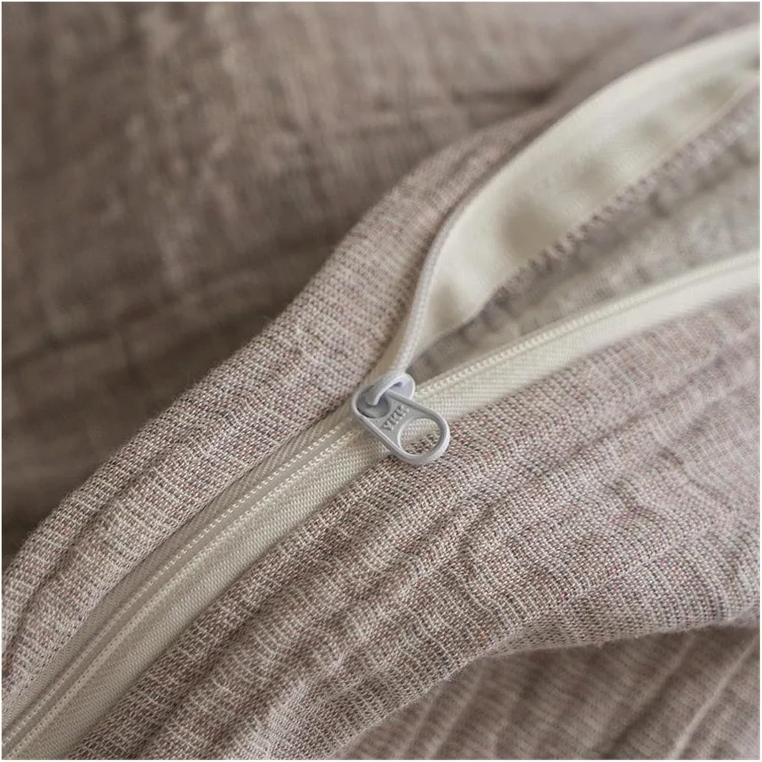 Natural Health Cotton and Linen Bedding Set Plain Color Super Soft Breathable Double Queen King Duvet Cover Bed Sheet Pillowcase,Bedding