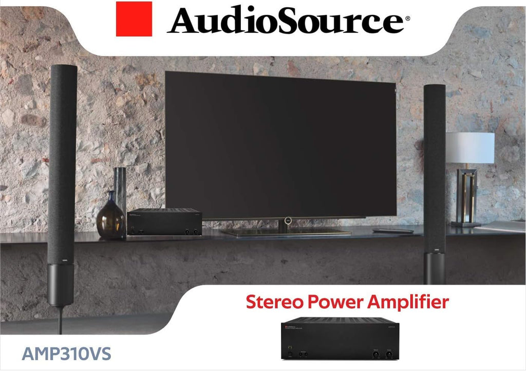 AudioSource Analog Amplifier, Stereo More Power A Amplifier AMP310VS for Home Sound Systems