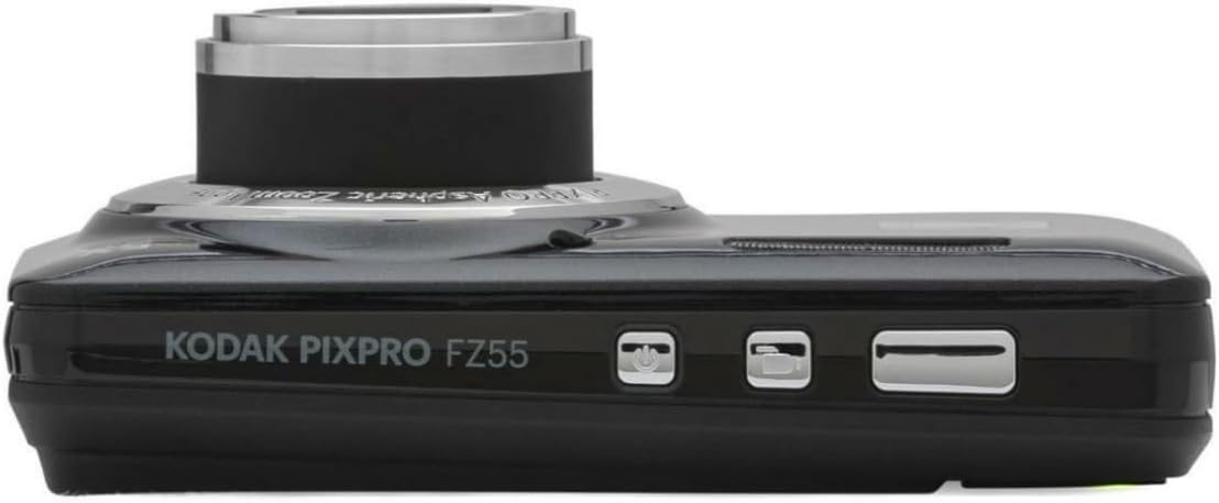 Kodak PIXPRO Friendly Zoom FZ55 Digital Camera (Black) Bundle with Case for Compact Cameras, and Kodak 32GB Class 10 UHS-I U1 SDHC Memory Card (3 Items)