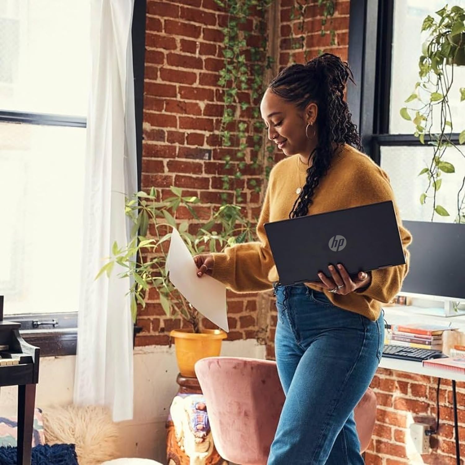 HP 15 Laptop(Include 1 Year Office 365), 16GB RAM, 256GB SSD, 15.6" FHD 1080p IPS Display, AMD Athlon Silver 3050U Processor, Ethernet Port RJ-45, SD Card Reader, Windows 11 Pro, WOWPC Recovery USB