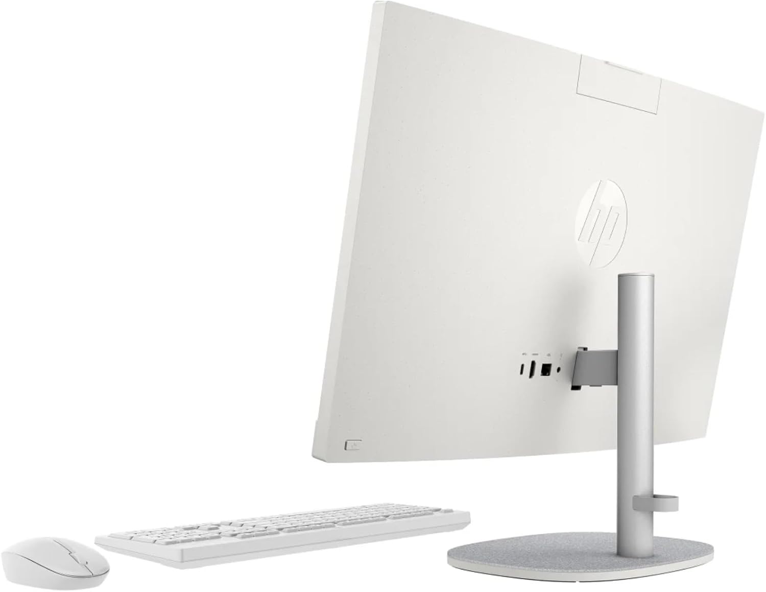 HP 27" All-in-One Desktop Computer, FHD IPS Touchscreen, AMD Ryzen 5 7520U Processor, 16GB LPDDR5, 256GB SSD, Wi-Fi 6, HDMI, USB-C, Ethernet RJ-45, Wireless KB& Mouse, Windows 11 Home
