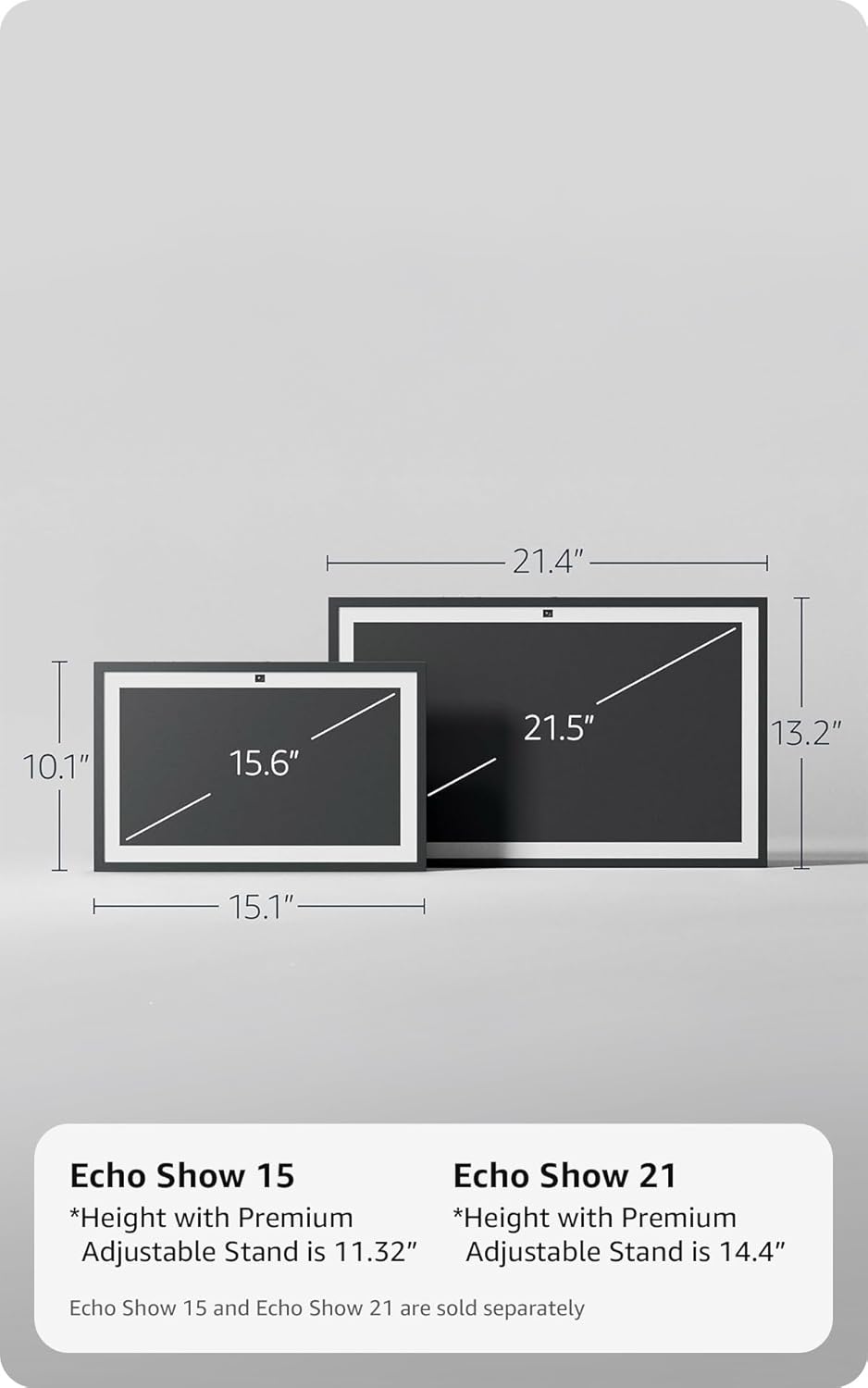 Amazon Echo Show 15 (newest model), Full HD 15.6" kitchen hub for home organization, with built-in Fire TV, Designed for Alexa+