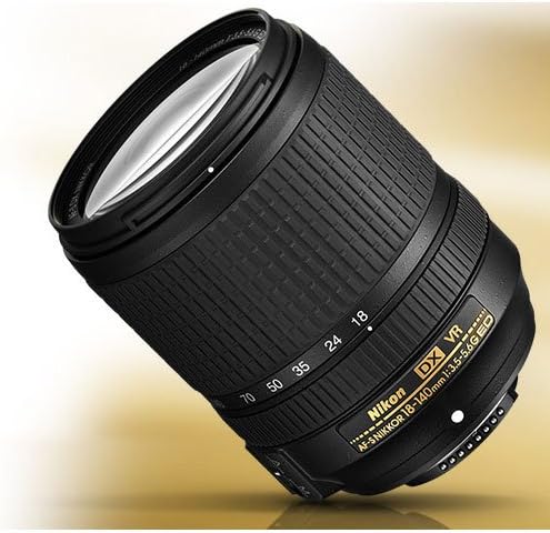 Nikon AF-S DX NIKKOR 18-140mm f/3.5-5.6G ED Vibration Reduction Zoom Lens with Auto Focus for Nikon DSLR Cameras (Renewed)