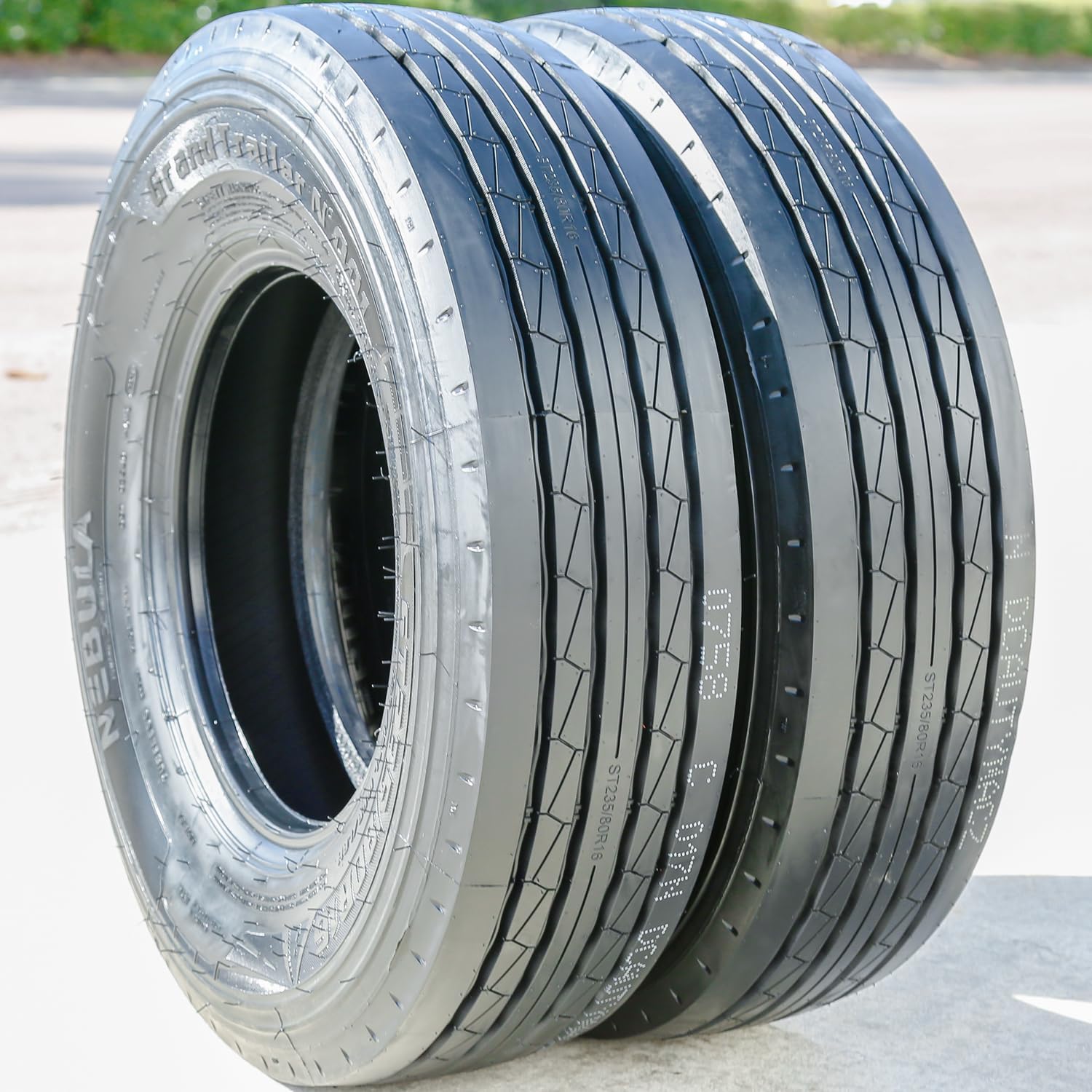 Nebula Grand Trailer-N' 001 All Steel Heavy Duty Premium Trailer Radial Tire-ST235/80R16 235/80/16 235/80-16 130/126L Load Range H LRH 16-Ply BSW Black Side Wall