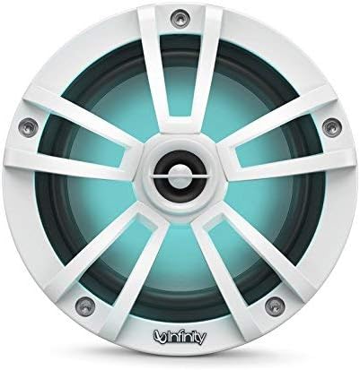 Infinity 622MLW Marine 6.5 Inch RGB LED Coaxial Speakers - White