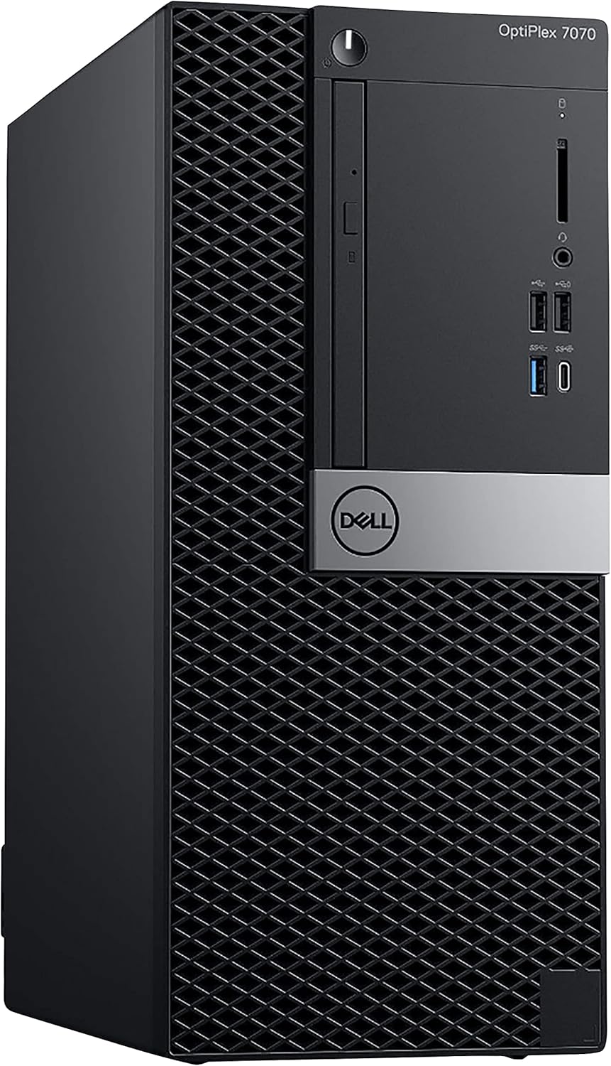 Dell Optiplex 7070 Tower Desktop Computer | Intel i7-9700 (3.4) | 32GB DDR4 RAM | 1TB SSD Solid State | Windows 11 Pro | Internal Wi-Fi 6 PCIe Adapter (Renewed)