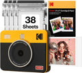KODAK Mini Shot 3 Retro 3x3” Instant Digital Camera & Photo Printer, 38 Sheets, 2-in-1 Portable Print Camera, Bluetooth Smartphone Printer for iOS & Android, 4PASS Dye Sublimation, Yellow