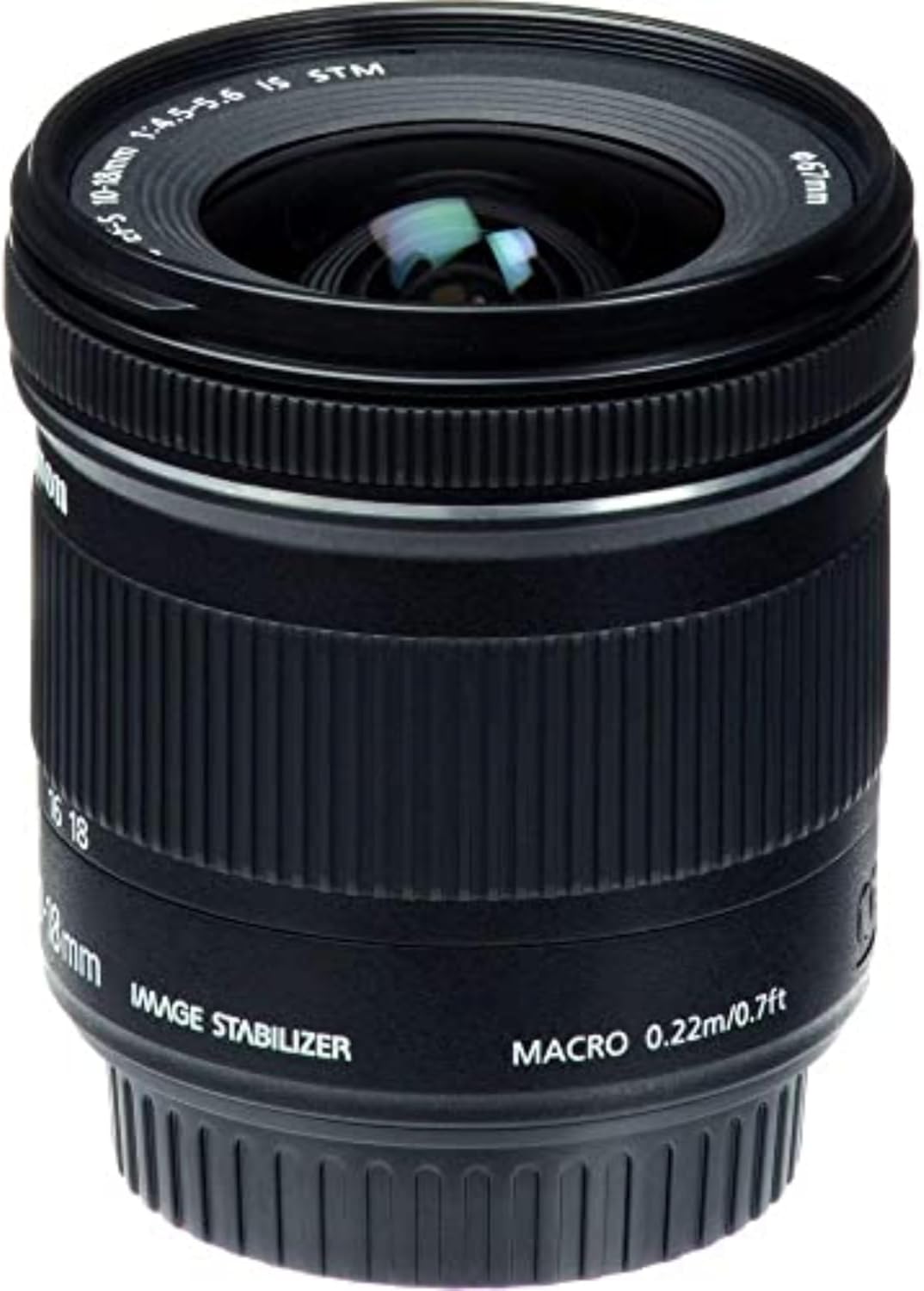 Canon EF-S 10-18mm f/4.5-5.6 is STM Lens, Lens Only