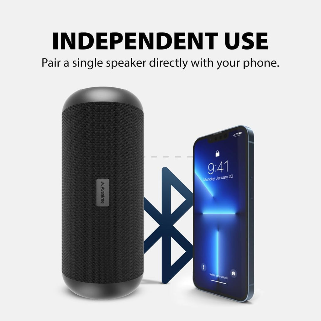 Avantree Harmony 2 - Wireless Stereo System for Multiple Rooms & Outdoor Party, 1 Transmitter & 6 Portable Bluetooth Speakers