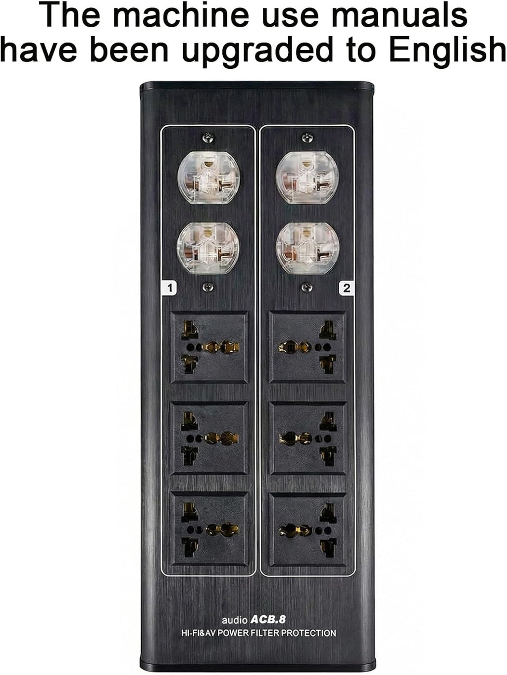 3000W 15A 100-240V AC8.8 Advanced Audio Power Purifier Filter AC Power Socket Video Noise Eliminator/Line Conditioner/Whole Entertainment System Protection