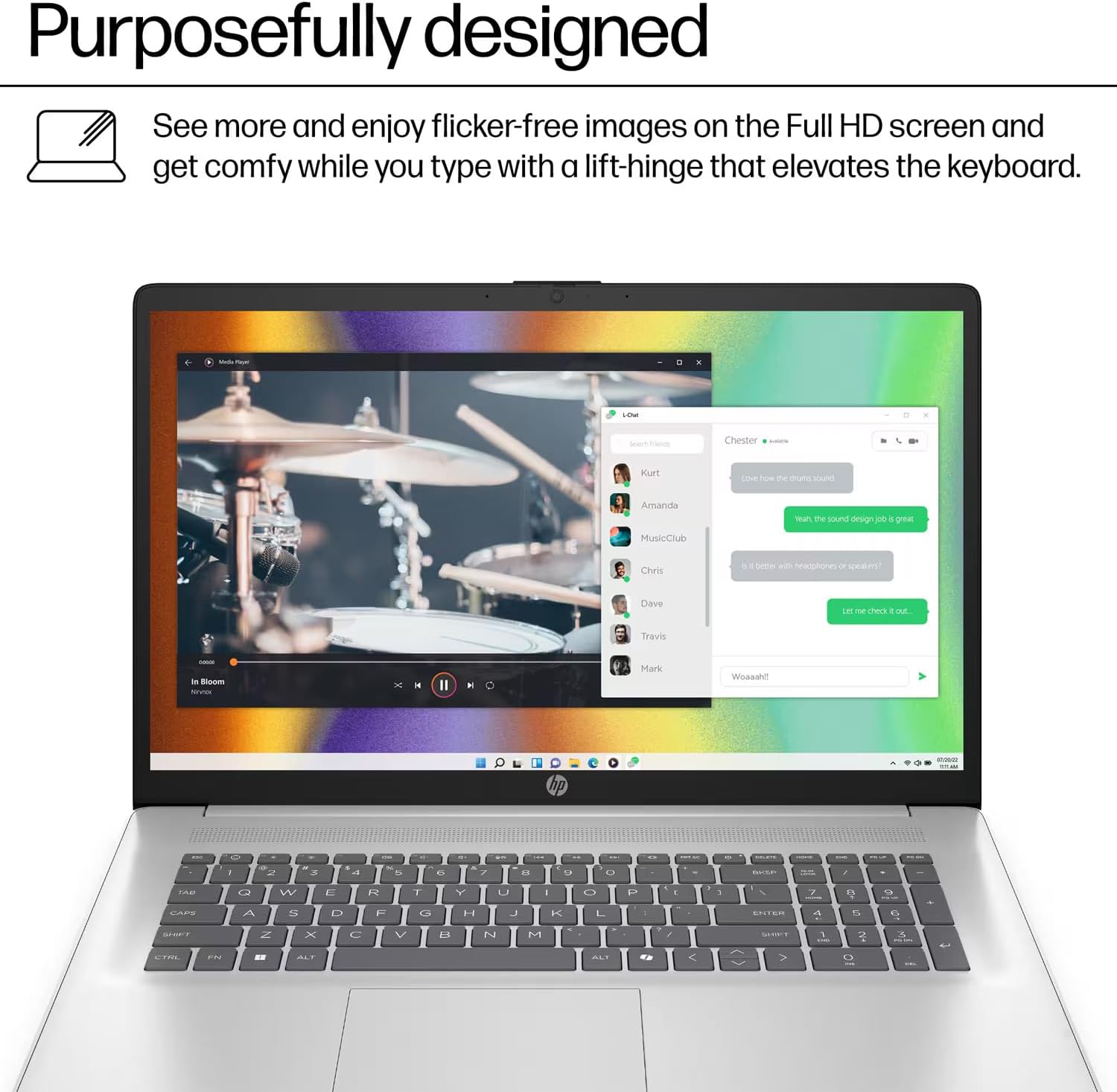 HP 17 Everyday Value Laptop 17.3" IPS FHD Display (AMD Ryzen 5 7520U, 8GB LPDDR5, 512GB SSD, AMD Radeon, WiFi 6, Webcam, Bluetooth 5.3, Win 11 Home) w/DKZ USB Port Expander