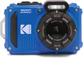 Kodak PIXPRO WPZ2 Waterproof Digital Camera, 16MP with 4X Optical Zoom, Shockproof, Dustproof, 1080p Video, Wi-Fi, Blue