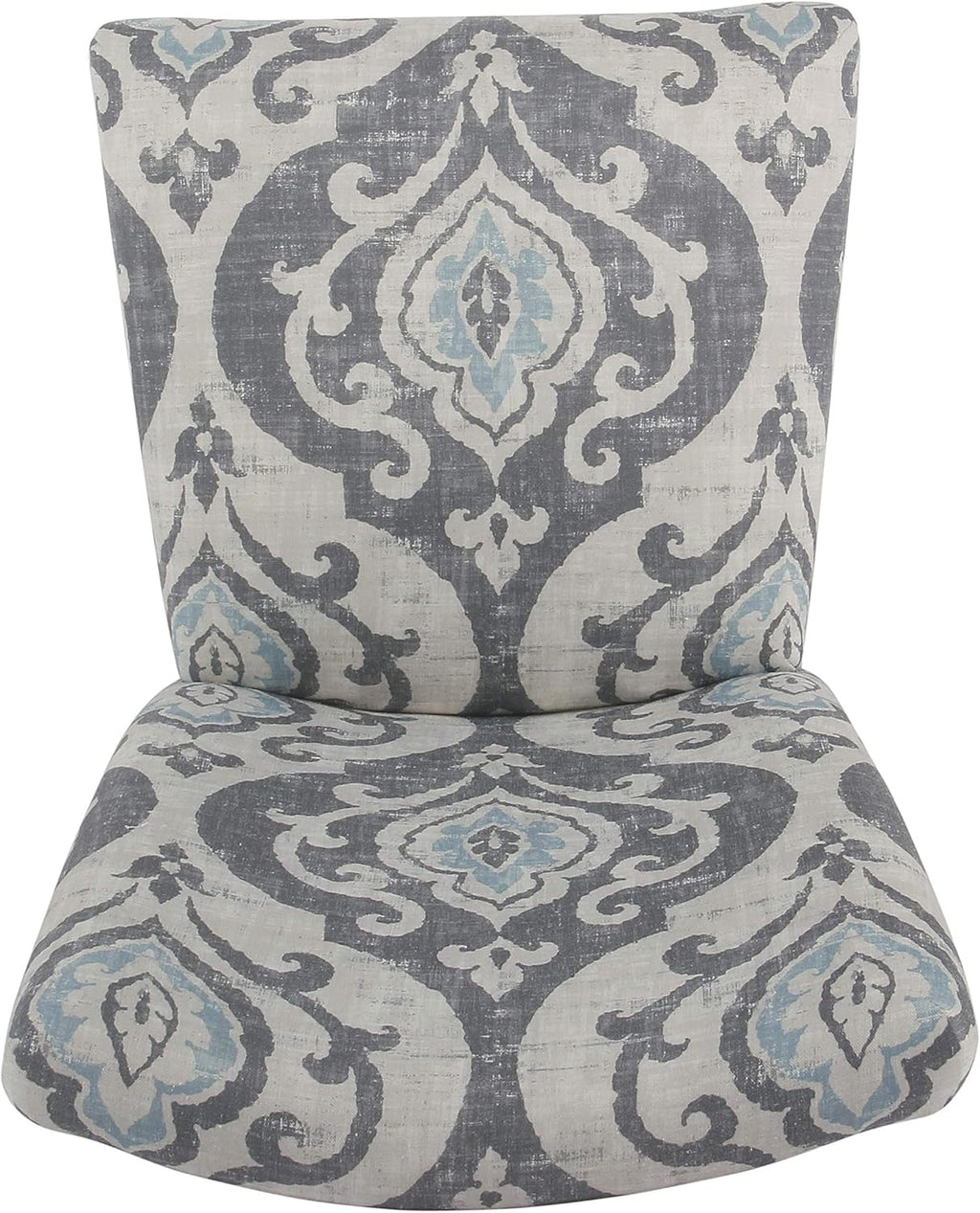 HomePop Parsons Classic Upholstered Accent Dining Chair, Set of 2, Suri Blue
