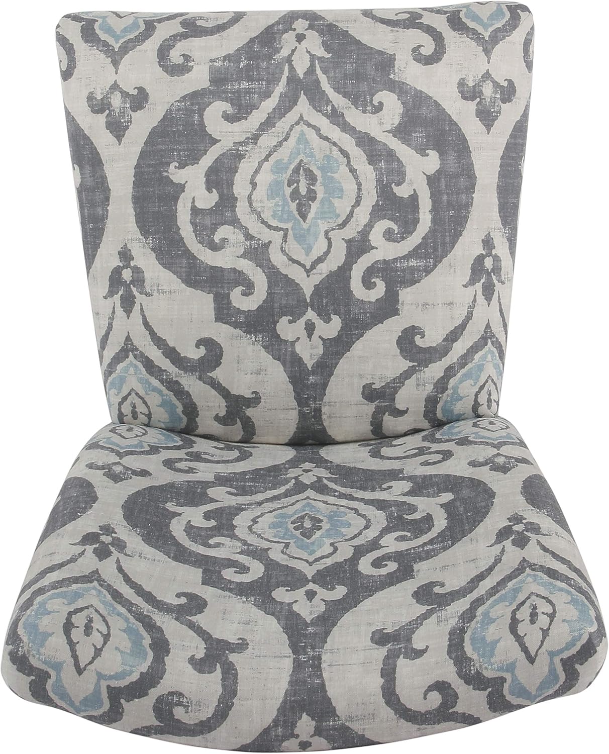 HomePop Parsons Classic Upholstered Accent Dining Chair, Set of 2, Suri Blue