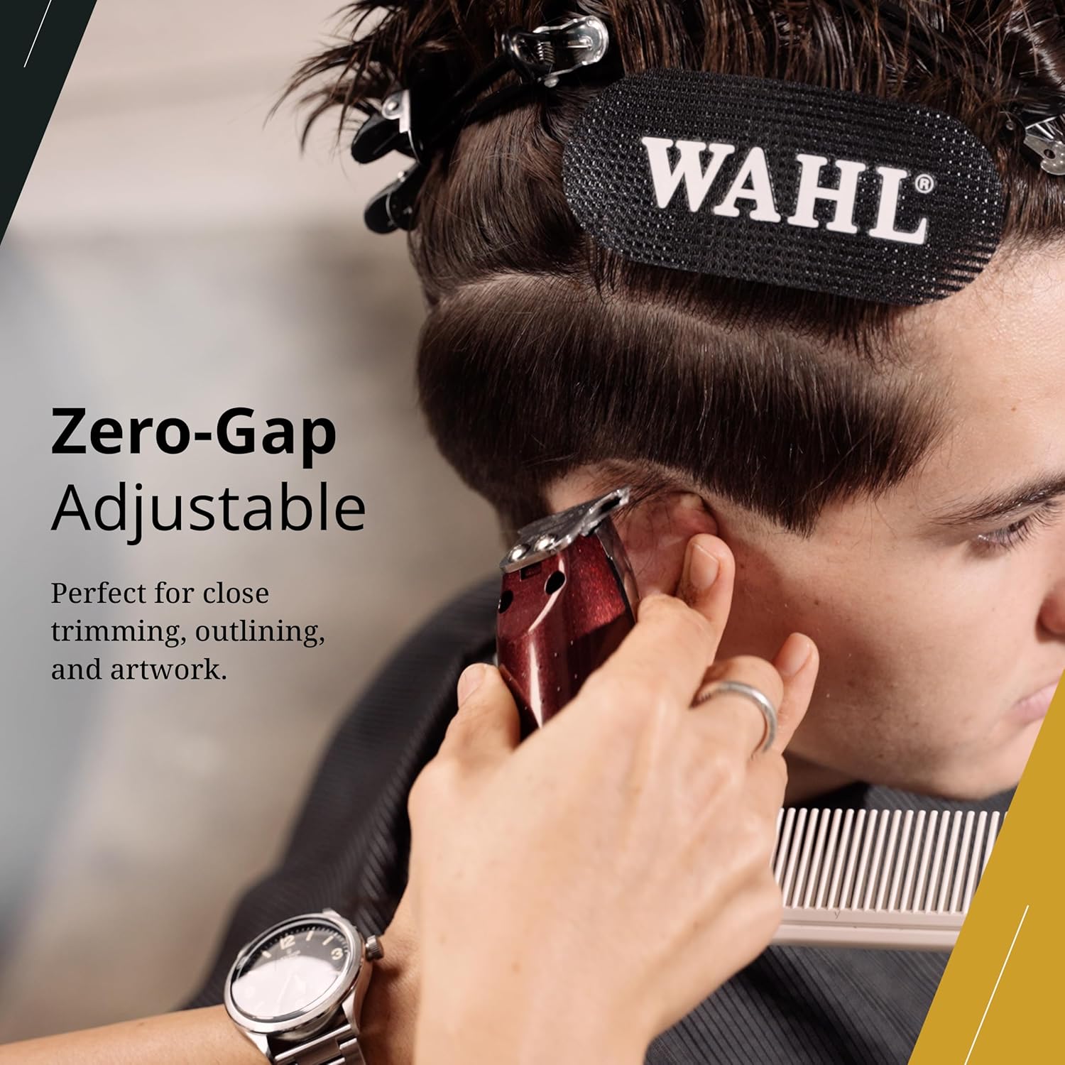 Wahl Professional Cordless Detailer Li, T-Wide Blade, Lithium-Ion Battery, 100-Minute Run Time