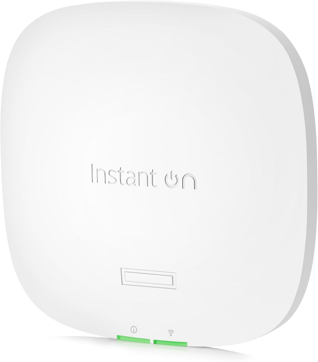 HPE Networking Instant On Access Point AP22 2x2 WiFi 6 Indoor Wireless Access Point | Long Range, Secure, Smart Mesh Support | Power Source Included | US Model (R6M49A)