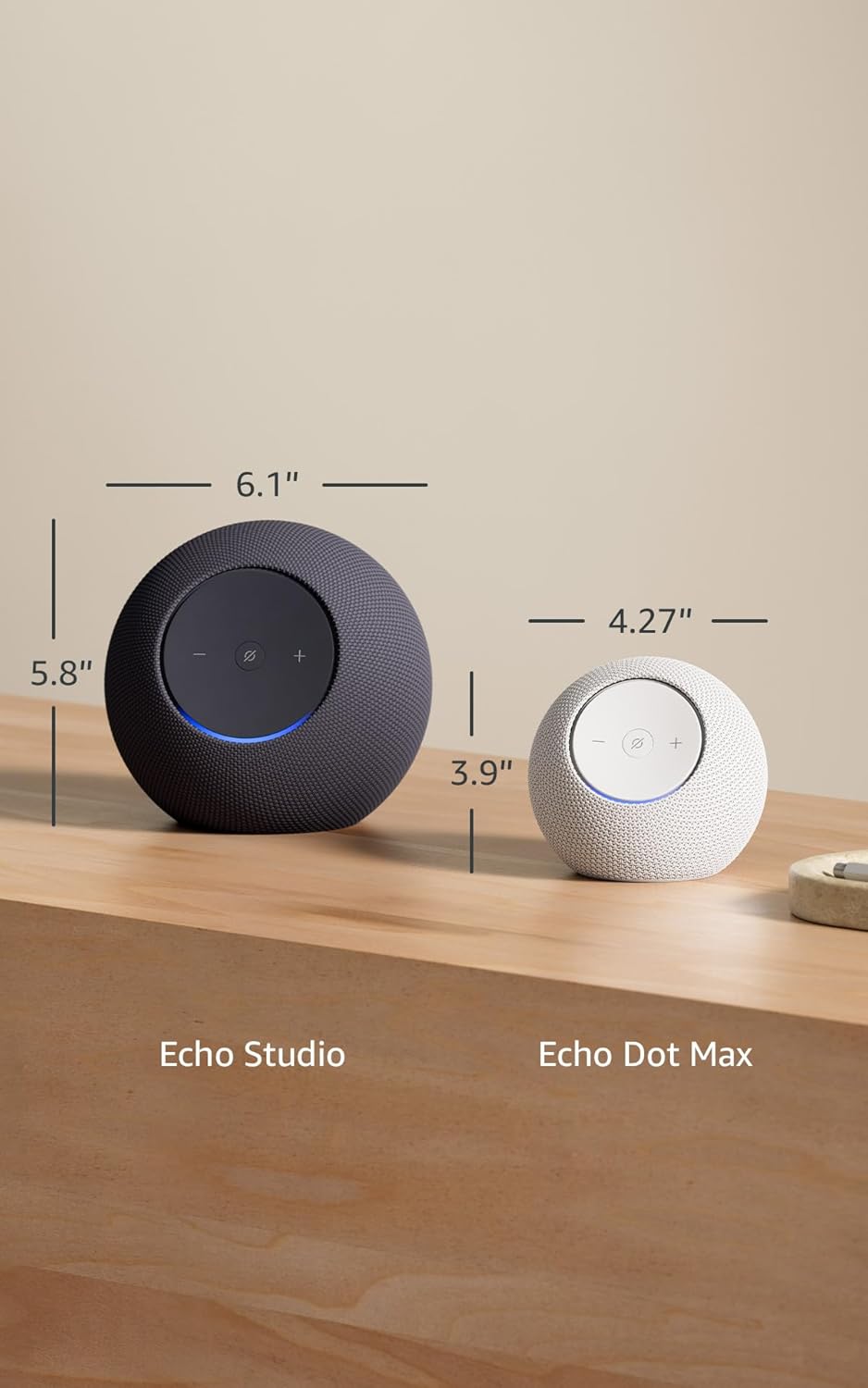 Amazon Echo Dot Max (newest model), Alexa speaker with room-filling sound and nearly 3x bass, Great for living rooms and medium-sized spaces, Designed for Alexa+, Glacier White