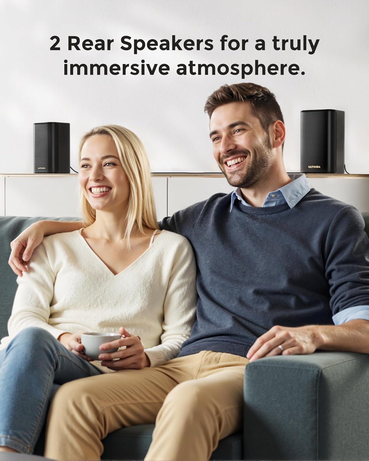 ULTIMEA 5.1.2ch Sound Bar with Dolby Atmos, Surround Sound System for TV with 2 Surround Speakers, Sound Bar for Smart TV, Soundbar for Home Theater, BT 5.4, HDMI eARC, Skywave F40 (New, 2026 Model)