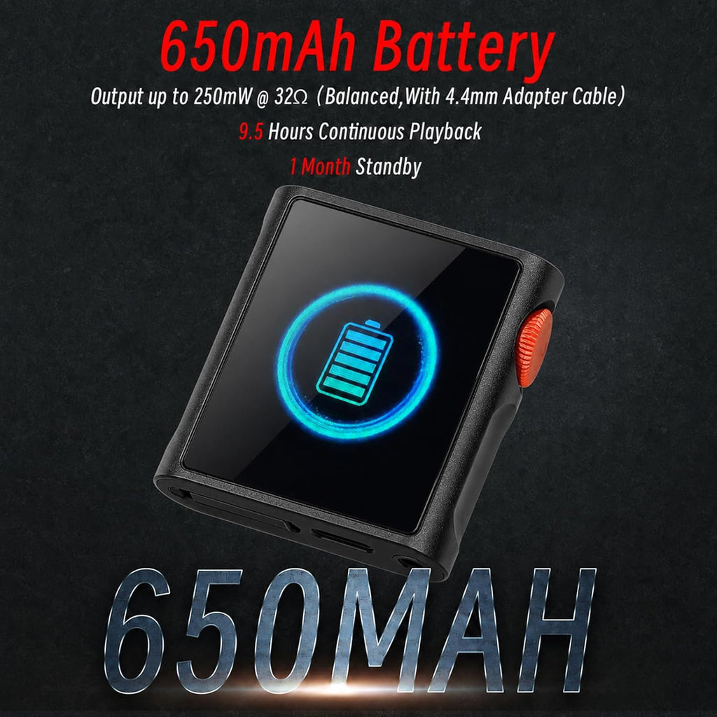 SHANLING M0 Pura HiFi Music Player,Hi-Res MP3 Player,DAC/AMP,2X CS43131 DAC,Bluetooth 5.0,APP Control,LDAC/SBC/AAC,3.5mm/Type-C Jack,Support USB Audio 384kHz /32bit,250mW@32Ω,MTouch OS (M0 Pura BK)