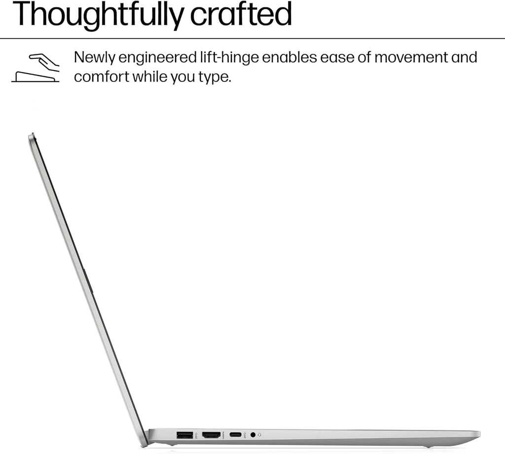 HP 17.3" Laptop Computer, Intel 13th 8-Cores i3-N305 Processor, 32GB RAM, 1TB PCI-E SSD, Windows 11 Pro, Free Lifetime MS Office • Copilot AI, 10-Key Number Pad, External DVD Drive, Natural Silver