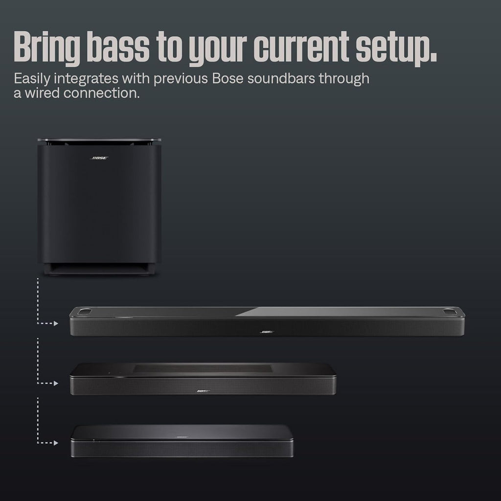 Bose New Lifestyle Ultra Subwoofer, Wireless Home Subwoofer, Perfect for Home Theater Systems, Easy Setup, Deep Bass, Black