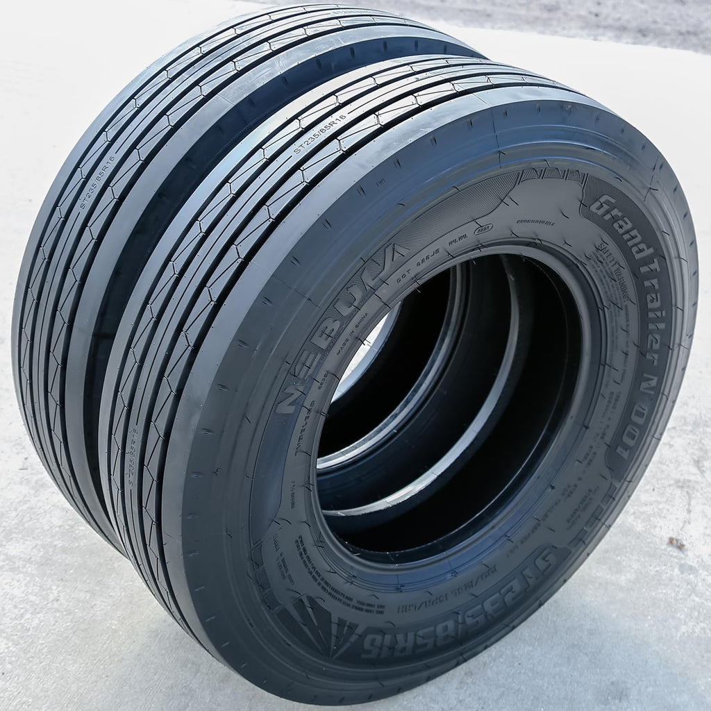 Nebula Grand Trailer-N' 001 All Steel Heavy Duty Premium Trailer Radial Tire-ST235/85R16 235/85/16 235/85-16 133/128L Load Range H LRH 16-Ply BSW Black Side Wall