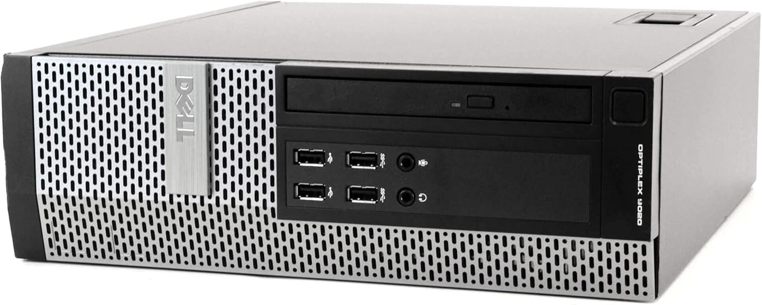 Dell Optiplex 9020 Desktop Computer PC, Intel Quad-Core i5, 500GB HDD Storage, 8GB DDR3 RAM, WiFi, 20 in Monitor, RGB Productivity Bundle, Windows 11 Pro (Renewed)