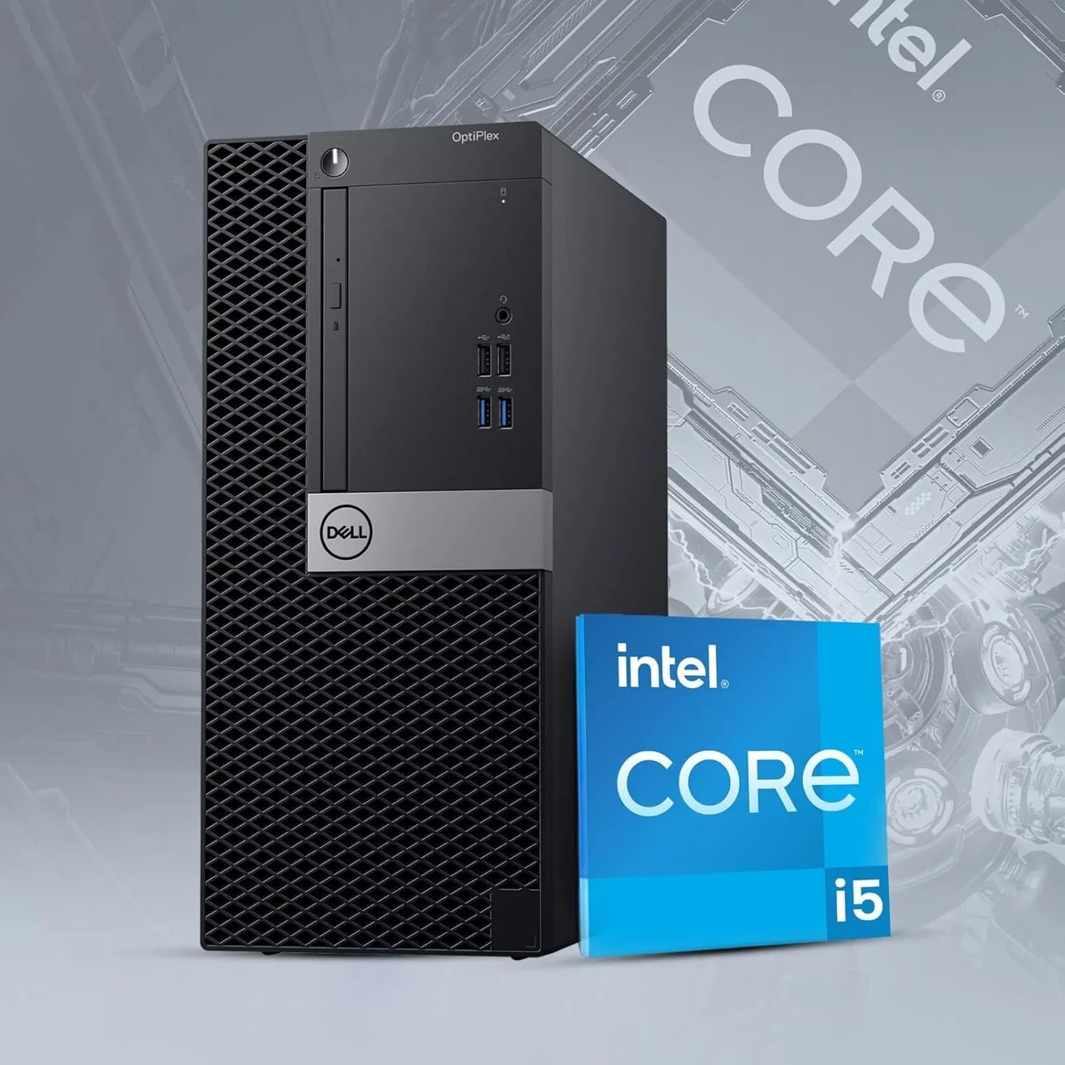 Dell Tower Desktop PC – Intel Core i7-7700 7th Gen Processor – 16GB DDR4 RAM – 512GB SSD – Keyboard & Mouse – Wi-Fi – Office, Home, Business Desktop Computer Windows 11 Pro (Renewed)