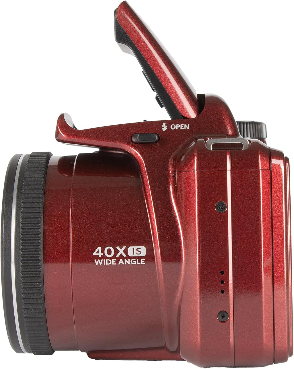 Kodak PIXPRO AZ405 Digital Camera (Red) | 20MP Sensor, 40x Optical Zoom, 24mm Wide-Angle Lens & Optical Image Stabilization | Great for Travel & Everyday Photos (AZ405RD) + 32GB Card + Bag + Cloth