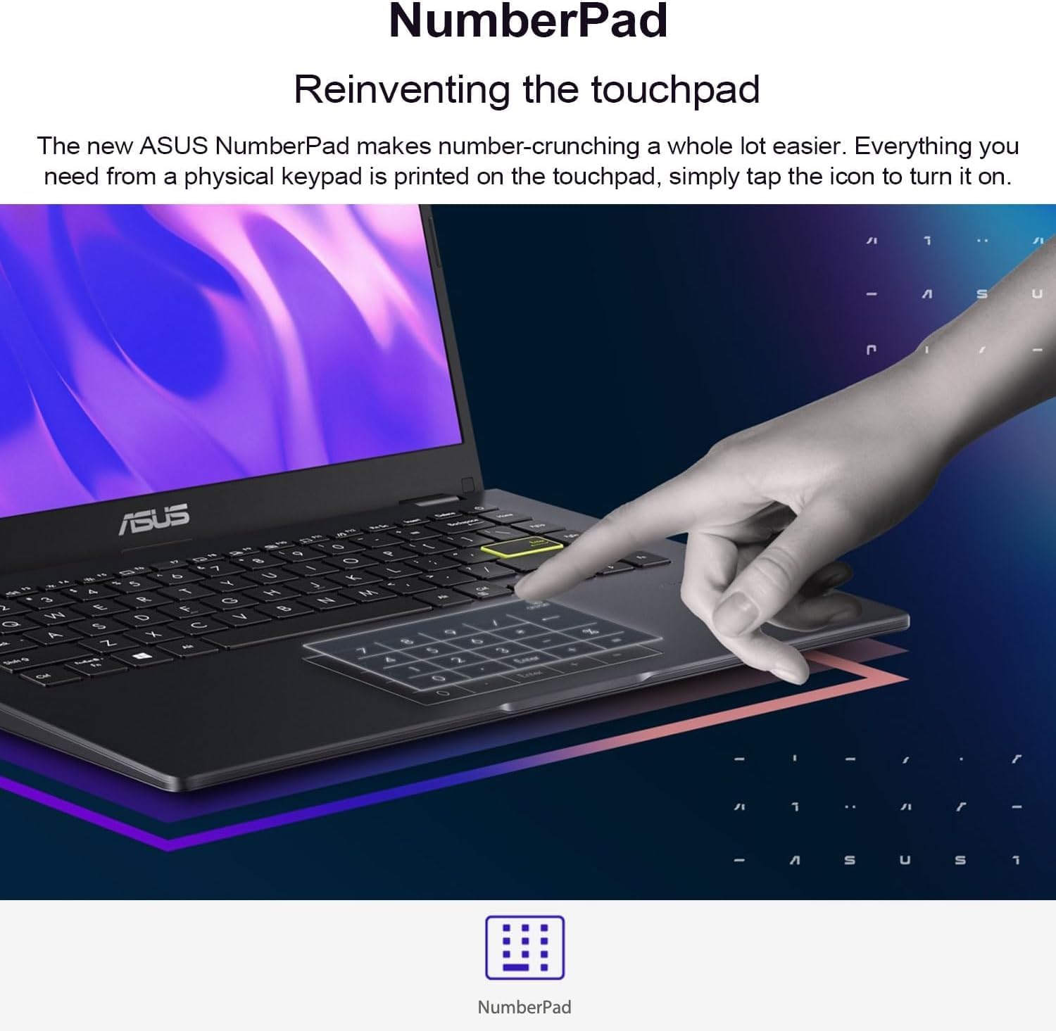 ASUS 14" Laptop for Business & Student, 14" FHD Display, Intel Celeron N4500, 1-Year of Microsoft 365, 4GB Memory, 64GB eMMC, NumberPad, Webcam, HDMI, Wi-Fi, Windows 11