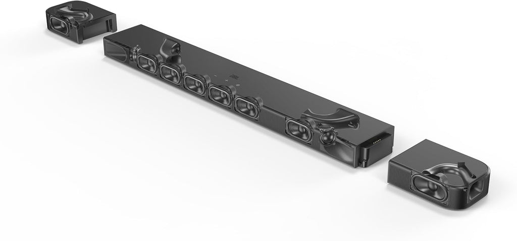 JBL Bar 700MK2-7.1 Channel soundbar System with Detachable Speakers and Dolby Atmos, 780W max Output Power and a 10" Wireless subwoofer, Works with Voice Assistant-Enabled Speakers (Black)