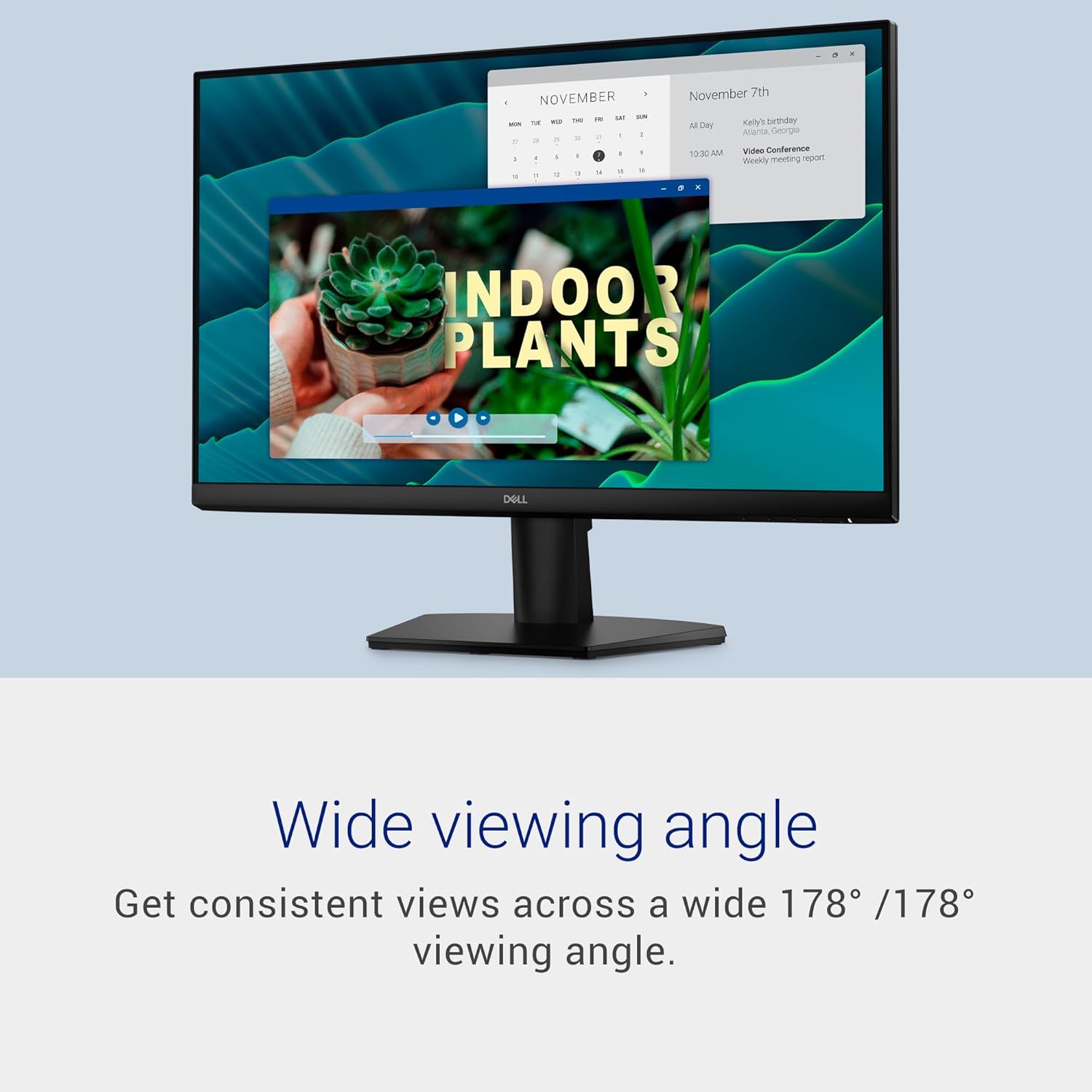 Dell 24 Monitor - SE2426H - 23.8-inch FHD (1920x1080) 144Hz 1ms Display, in-Plane Switching (IPS) Technology, AMD FreeSync™, TÜV 3-Star 2X HDMI, Tilt