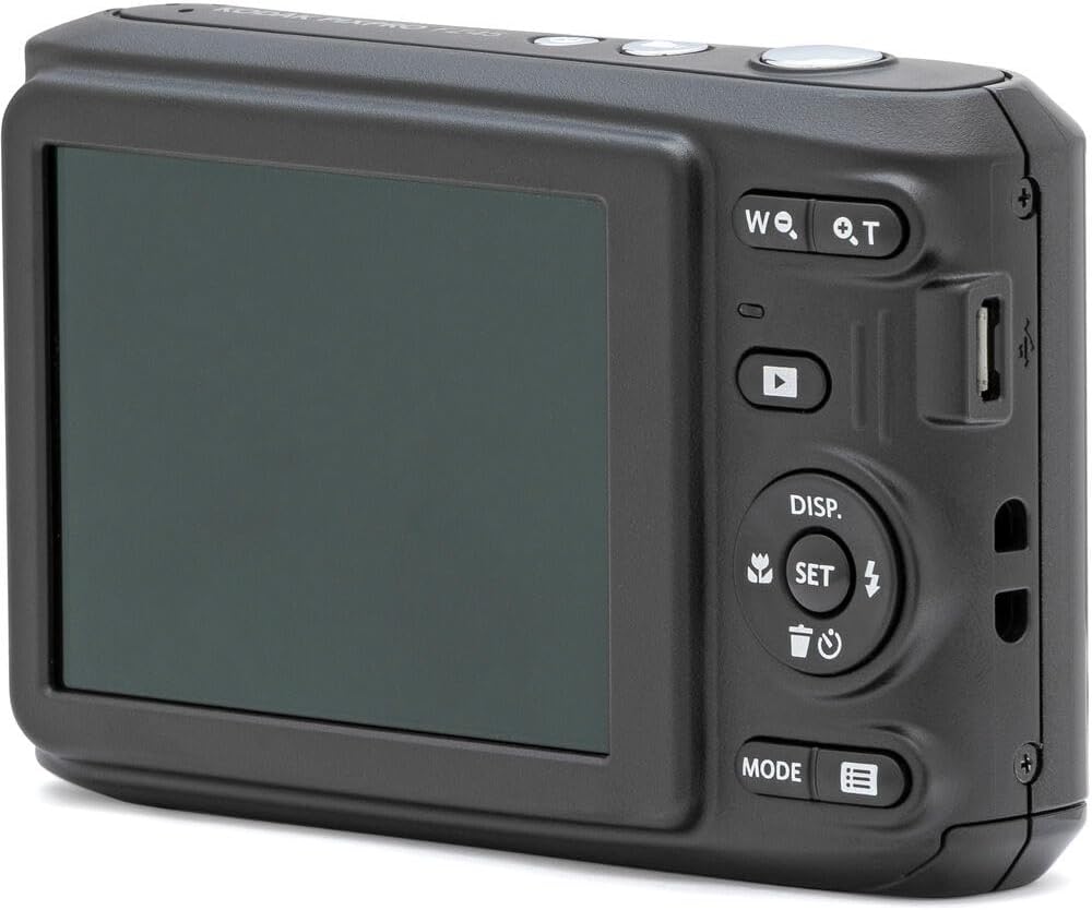 Kodak PIXPRO FZ45 Digital Camera (Black) Bundle with 32GB Class 10 UHS-I U1 SDHC Memory Card and AA High-Performance Alkaline Batteries (4-Pack) (3 Items)