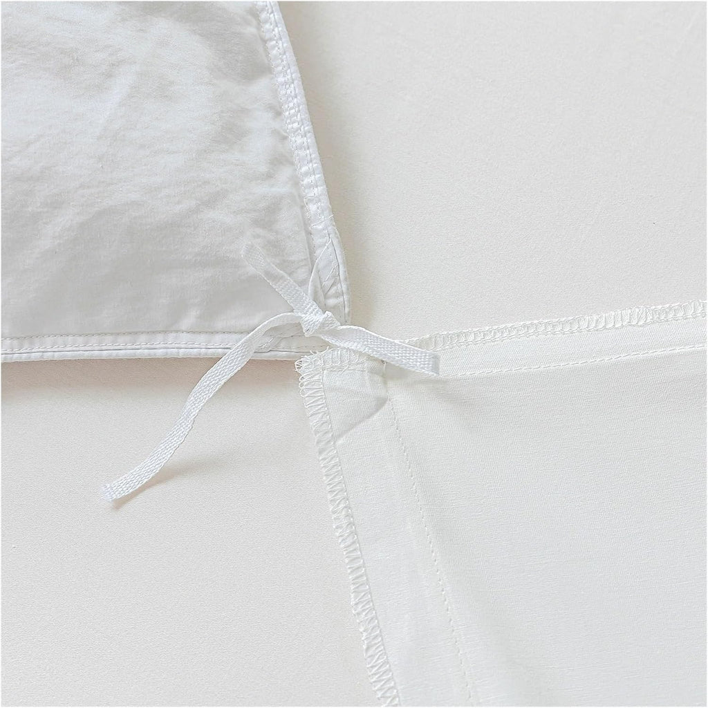 MaiyO 3 Piece Bed Sheet Pillowcase Cotton Bedding Solid Color Twin Single Queen Size,duvets