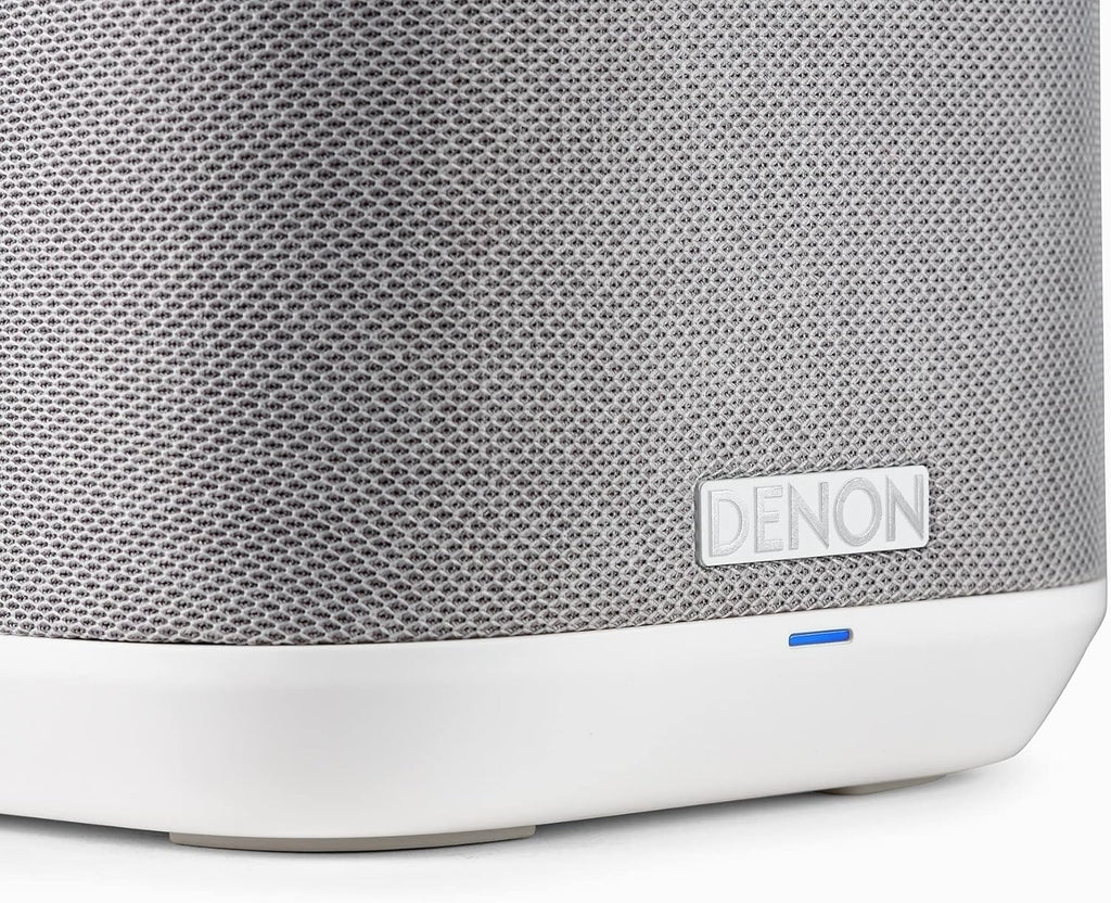 Denon Home 150 Wireless Smart Speaker – Compact Design, Wi-Fi & Bluetooth, HEOS Built-in, Alexa Built-in, Siri & AirPlay 2, Spotify Connect, Multi-Room Support, White