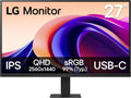 LG 27U631A-B 27-inch QHD (2560 x 1440) IPS Computer Monitor, 100Hz, 5ms, HDR10, Reader Mode, Flicker Safe, HDMI, USB Type-C 15W PD, Black
