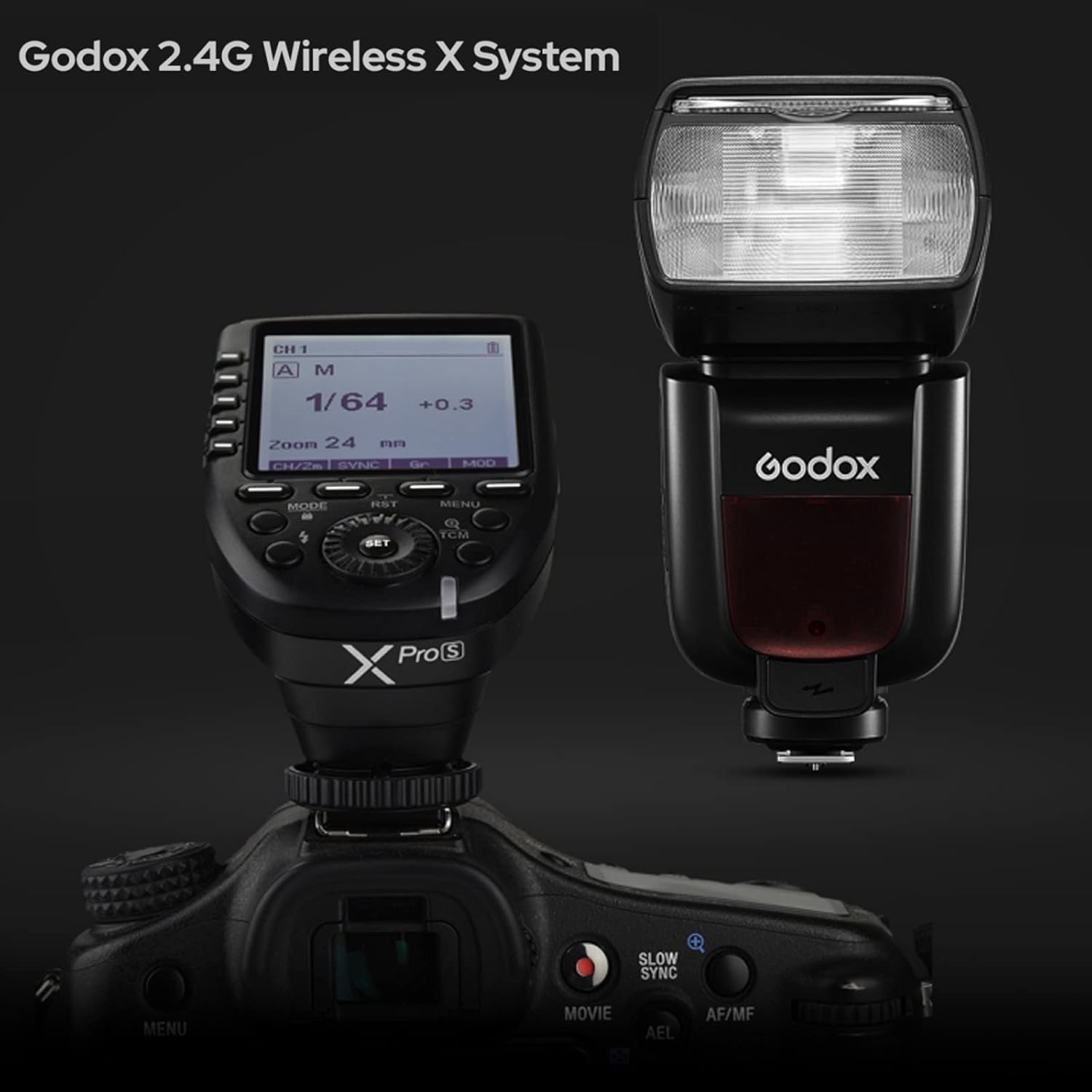 GODOX TT685II-C Flash for Canon Speedlight Camera Flash E-TTL Speedlite High-Speed Sync, 2.4G Wireless X System Compatible for Canon Flash 5D Mark IV 6D Mark II 7D 90D 250D R5 850D (Upgraded TT685C)
