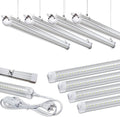 Skymoatled 8Pack 8FT LED Shop Light Garage Light,100W 6000K White Light 15000LM Super Bright,Hanging/Surface Mount,Linkable T8 LED Tube Lights for Garage,Warehouse, Workshop,Plug and Play