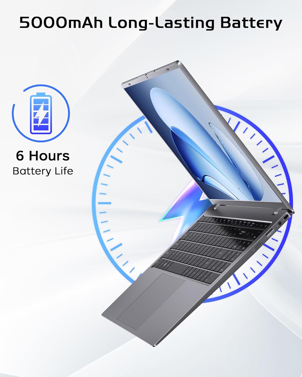 15.6 inch Laptop 16GB RAM - 512GB SSD Laptop Good for Business and Student, Pentium Processor (Up to 3.4GHz), IPS FHD Display, WIFI5 and BT5.0, Dual USB C, USB 3.2, HDMI